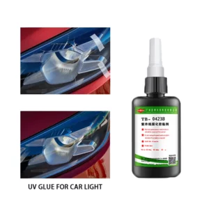 UV Glue for Vehicle Lamp Crack Repair High Transparent Fast Cure Anti-yellowing Tough Resin for Headligh