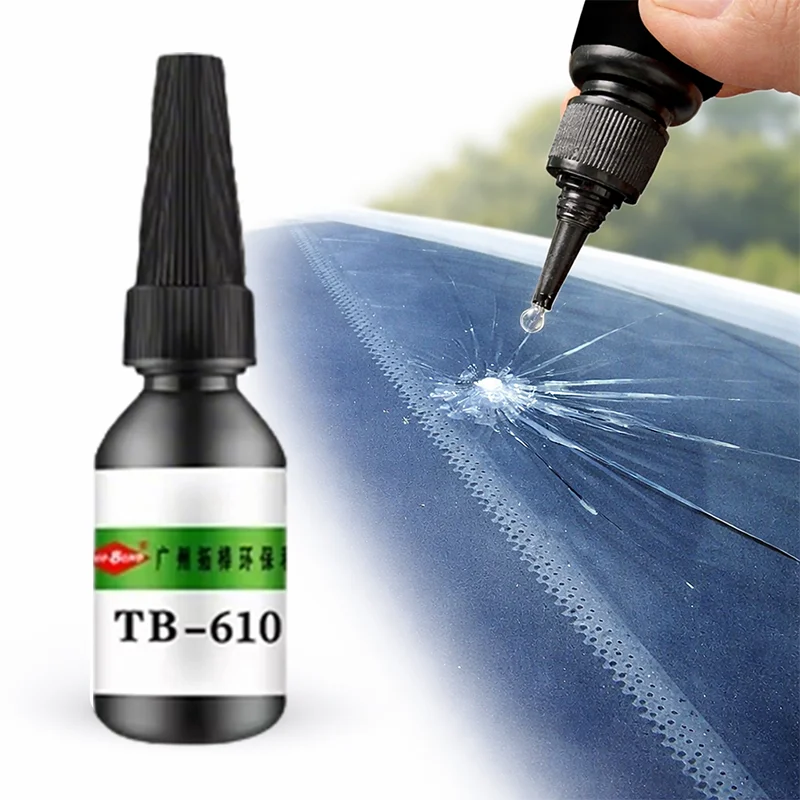UV Glue for Windshield Crack Repair High Penetration Low Shrinkage Fast Curing High Transparent Resin Adhesive