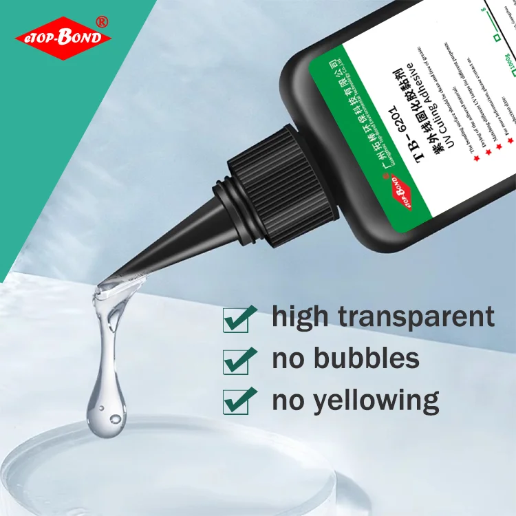 UV Adhesive for Glass Furniture Lighting, Yellowing Resistant Glass to Metal UV Curing High Bond Strength - Image 2