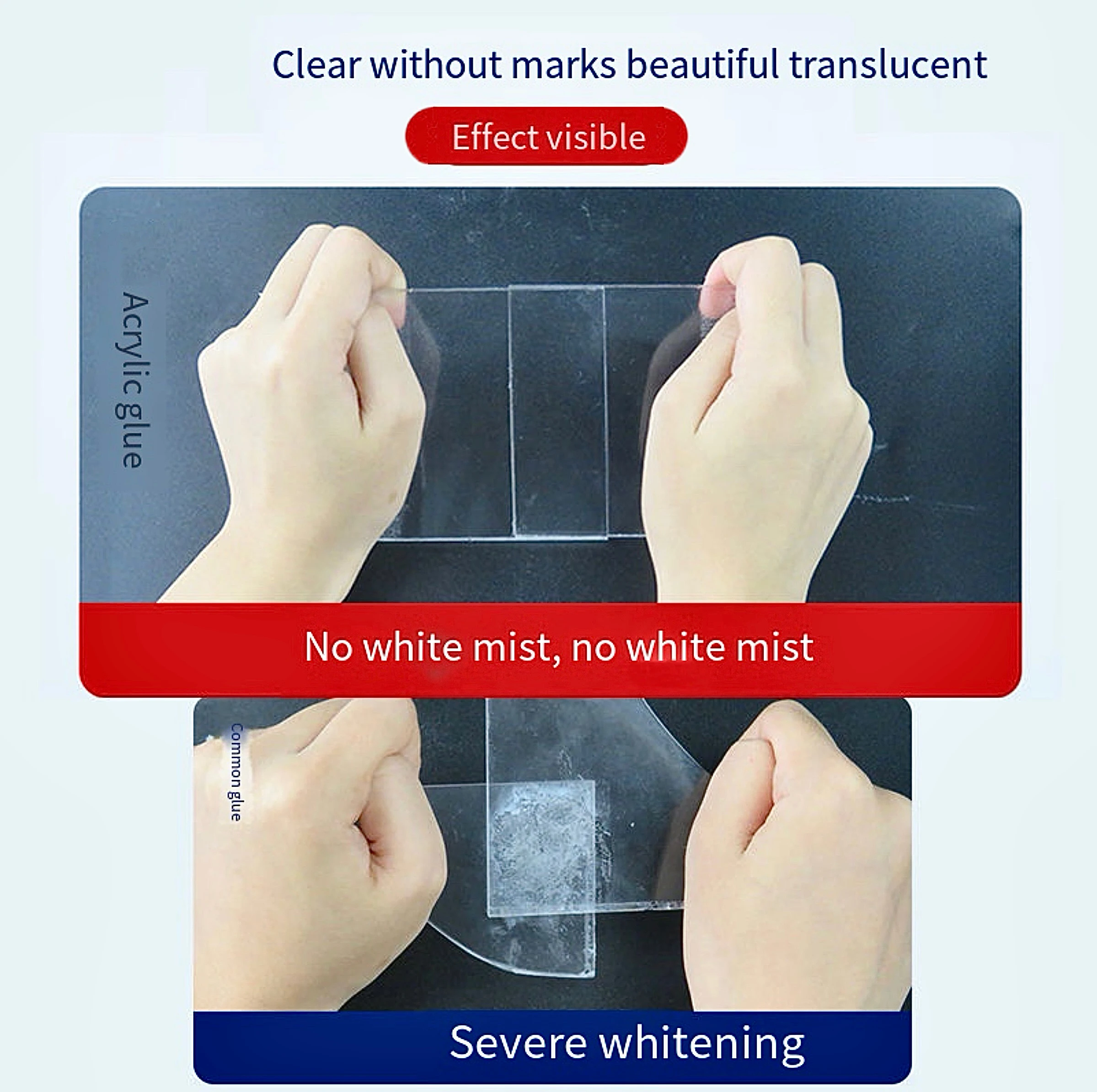 UV Glue for Acrylic PMMA Plastic Bonding Transparent Low Viscosity UV Curing Adhesive for Sign Making Letter Channel - Image 3