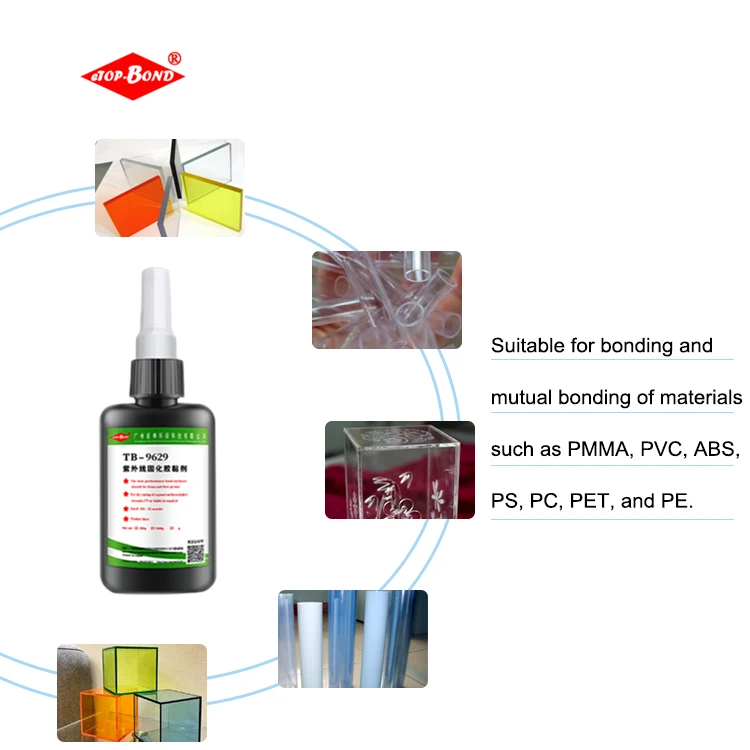 UV Glue for Acrylic PMMA Plastic Bonding Transparent Low Viscosity UV Curing Adhesive for Sign Making Letter Channel - Image 2