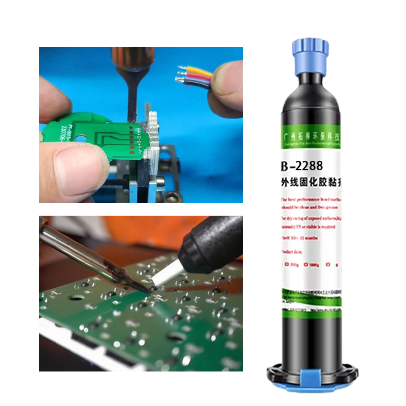 Clear UV Glue for Solder Joint Protection Fast Cure Single Component Resin for PVB LED LCD Pin Bonding
