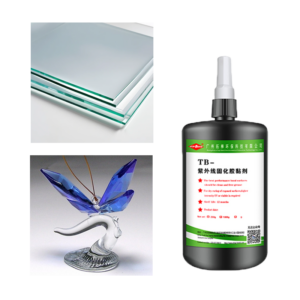 UV Curable Adhesive for Crystal Metal Bonding Transparent UV Glue for Glass Ornament Bonding Firmly