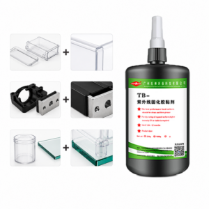 UV Glue for Plastic to Metal Bonding High Strength Low Odor Fast UV Curing Impact Resistant Non-yellowing Glue