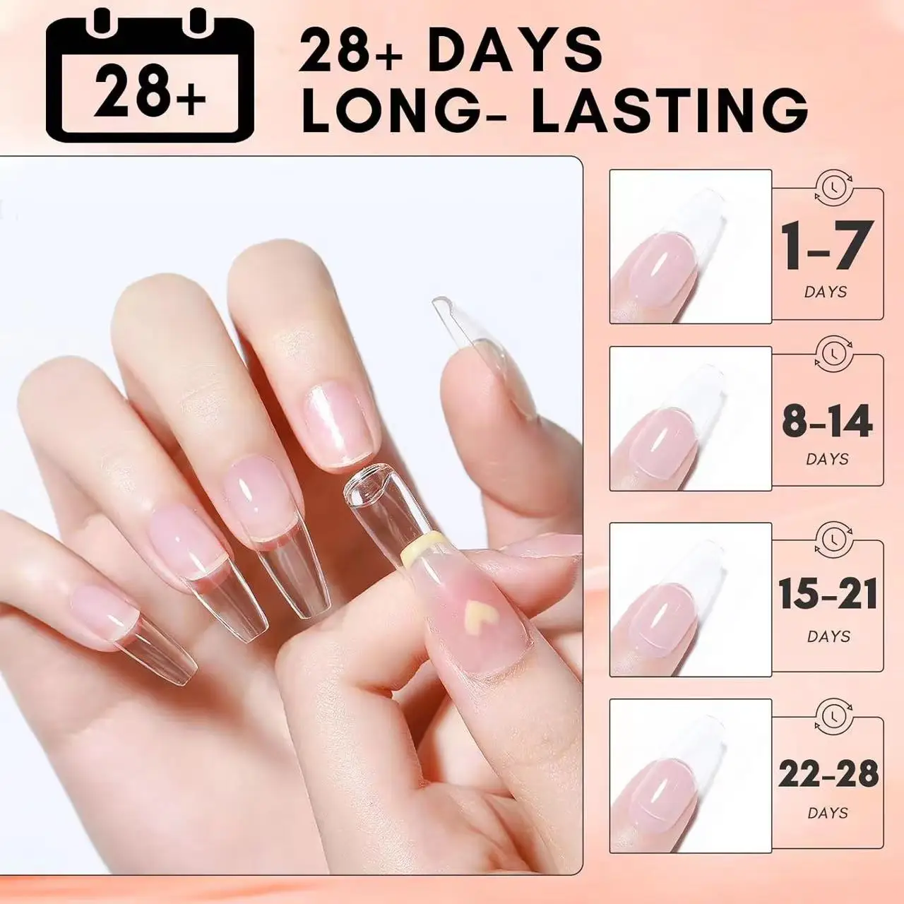 Clear UV Gel Adhesive for Nail Tip Bonding - Image 2