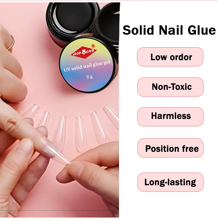 Clear UV Gel Adhesive for Nail Tip Bonding - Image 3