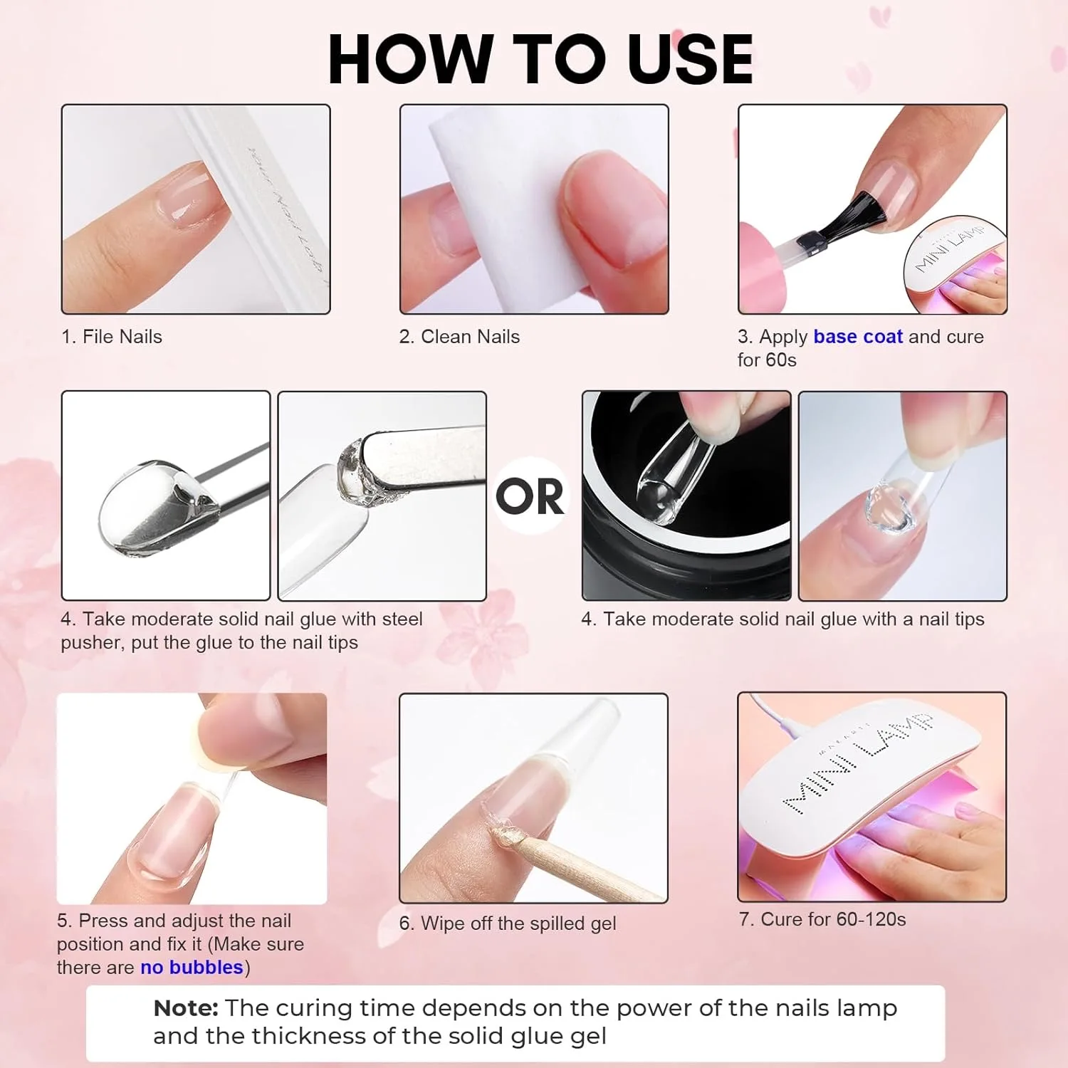 Clear UV Gel Adhesive for Nail Tip Bonding - Image 4