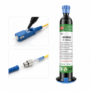 Fiber Optic UV Adhesive for Connector Bonding, Low Shrinkage & Optical Stability